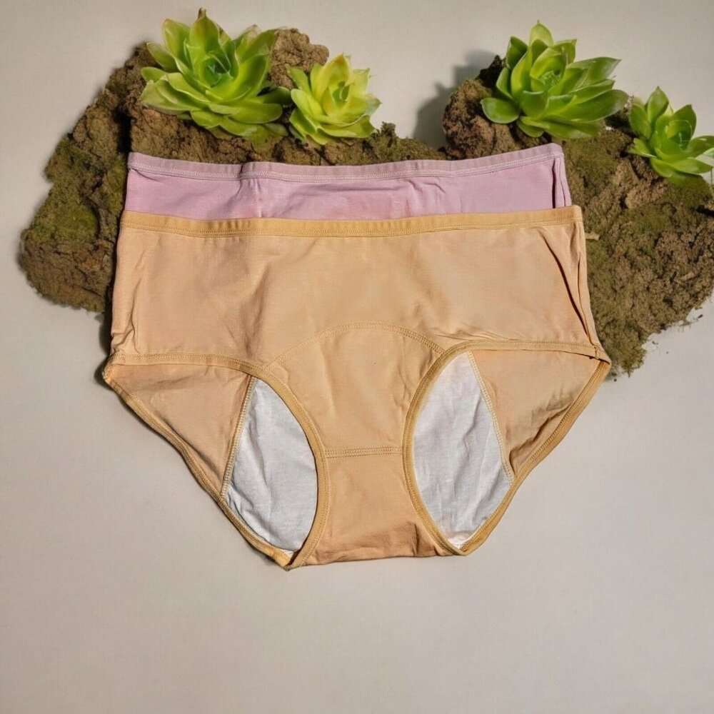 High Cut Panties Women's Size XL (14-16) Peach Pink Gift Teen Stretch Comfort - Picture 3 of 7